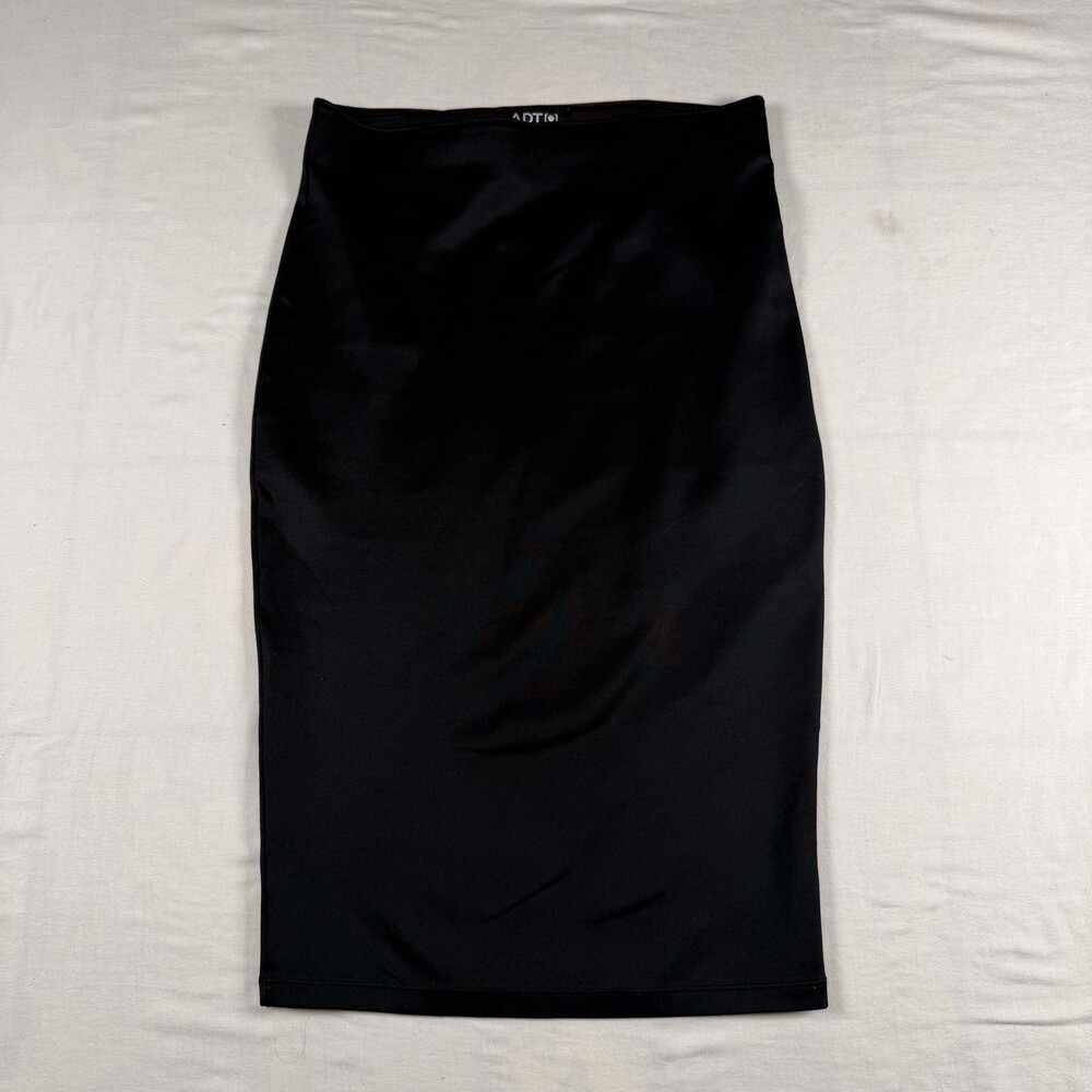 Apt 9 Black Pencil Skirt Womens XS High Waist Stretch Bodycon Midi Workwear